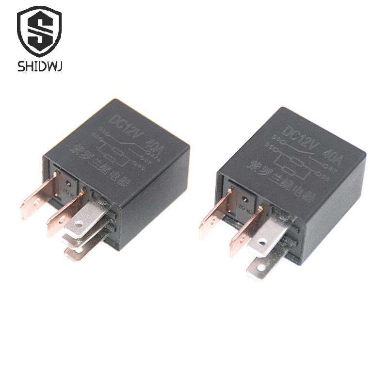 DC 12V/24V 40A Rated Current 1NO 1NC SPDT 4Pin/5Pin Car Relays Socket Automotive Alarm Relay Wire 40 Amp Auto Accessories Relays 5