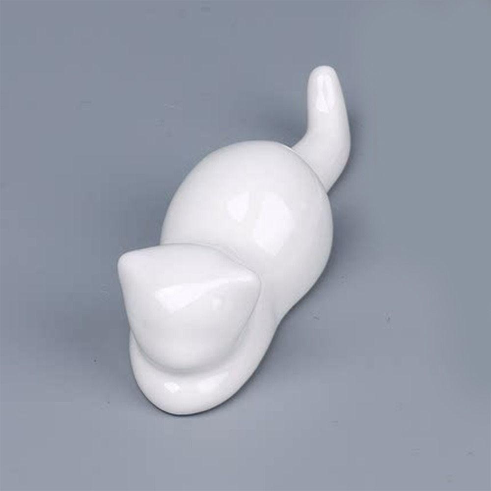 Artist Cat Kitty Penmanship Student For Watercolor Ink Painting Calligraphy Pen Holder Writing Brush Holder Ceramic Pen Rest