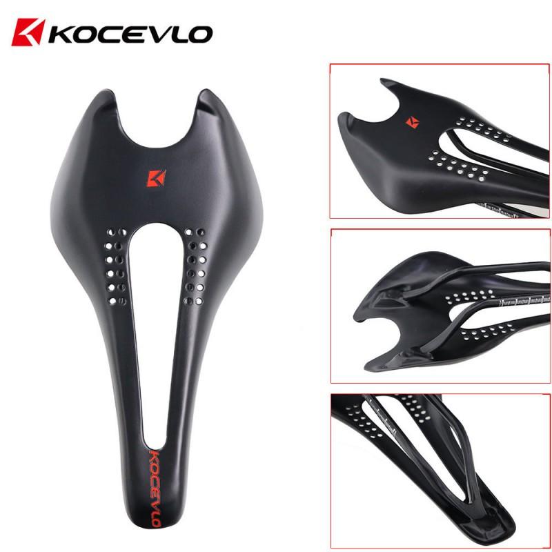 Ultra Lightweight Carbon Fiber Bicycle Saddle Road Mountain Bikes Comfortable Breathable Seat Pad SD05 Black