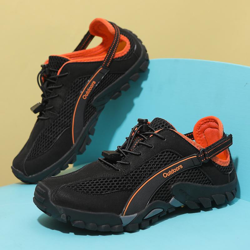 Cross-border New Breathable Mesh, Quick-drying, Outdoor Swimming, Wading Shoes, Hiking Hiking Shoes, Men's Models