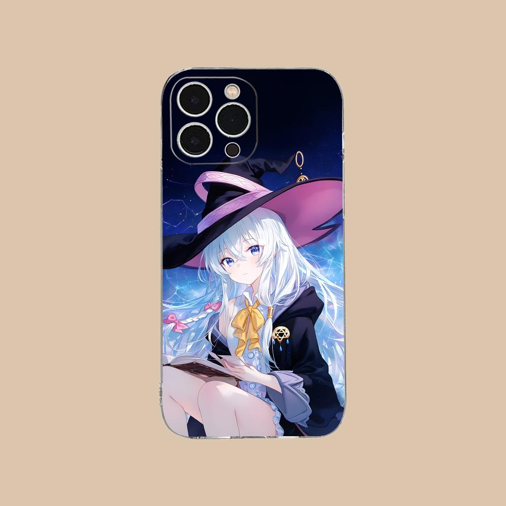 Wandering Witch Elaina Clear TPU Mobile Case for iPhone 17 16 15 14 13 12 11 X XR XS Air Pro Max Plus Mini Colorful Cover