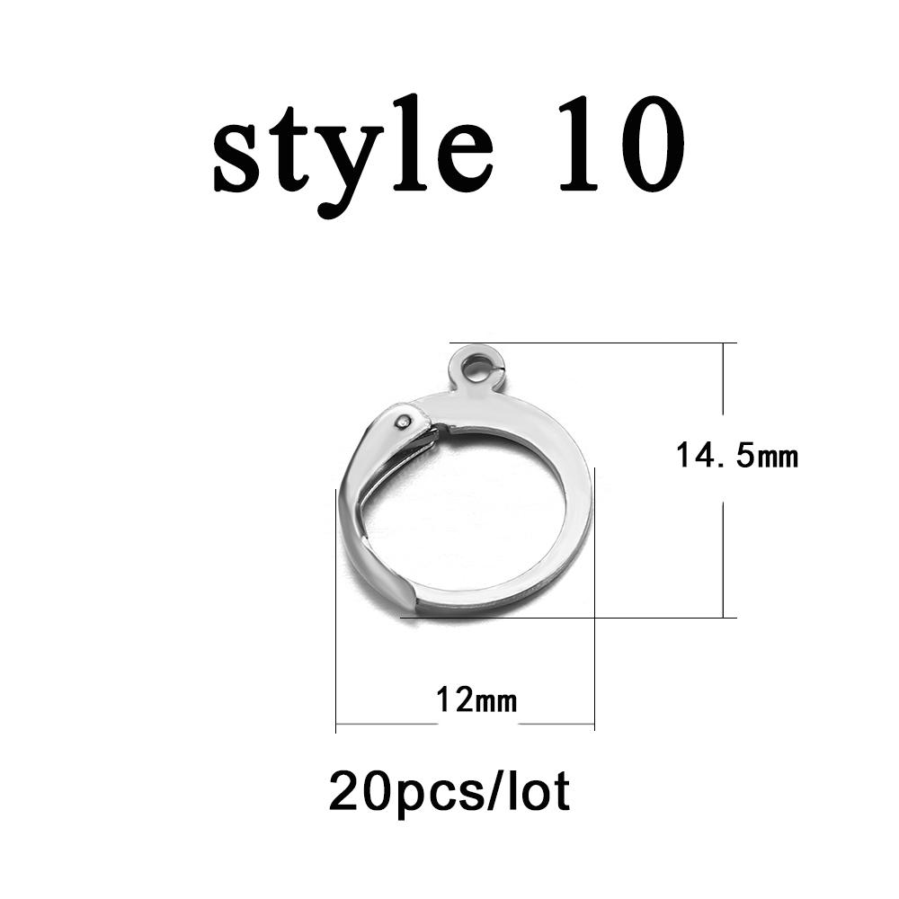 20-50pcs Gold  Stainless Steel Hypoallergenic Earring Hooks Fish Earwire Earrings Clasps Earring Wires For Jewelry Maki