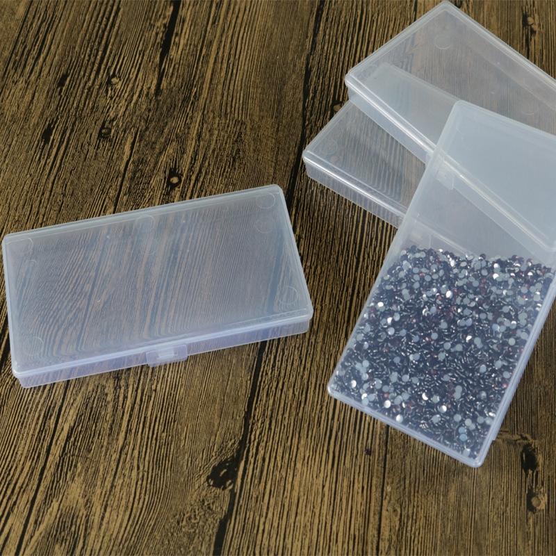 ^Clear Plastic Transparent With Lid Storage Box Collection Container Case Useful