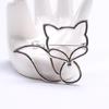 Stylish Hollow Foxes Brooch Pin Casual Brooches Alloy Texture Suitable for Women Casual and Formal Wear Various Occcasion