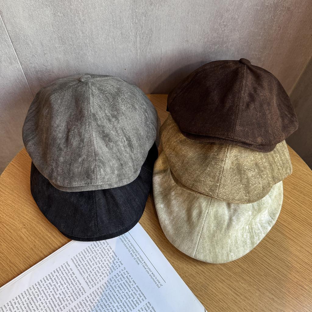 Collection Retro Autumn Beret With Dyeing Process For Casual Fashion Creative
