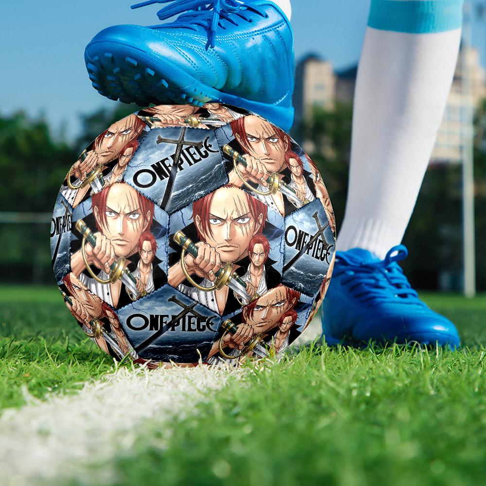 1pc One Piece Football Soccer Ball Size 5 Indoor Soccer Ball Fashion Colorful  Backyard Game -Great For Sports Fans Gift HE28