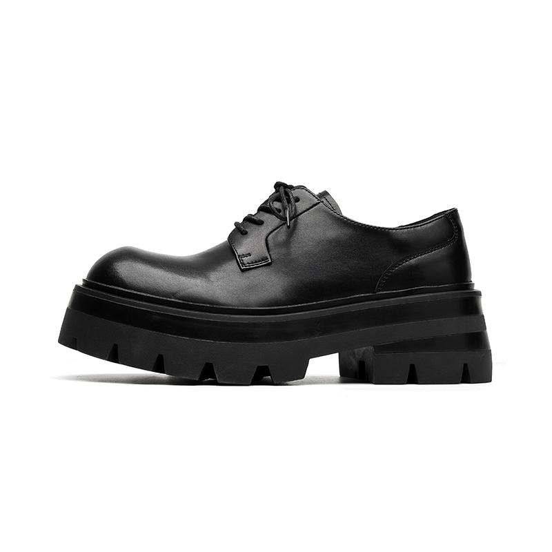 Fashion Leather Shoes For Man Platform Genuine Leather Big Size Shoes High Quality Designer Formal Platform Casual Shoes Outdoor