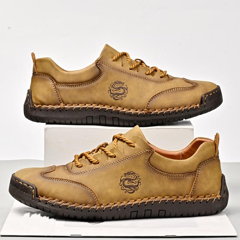 38-48 Scarpe da Uomo Oversize Fatte a Mano in Pelle, Scarpe Casual Basse Scarpe Casual alla Moda in Pelle