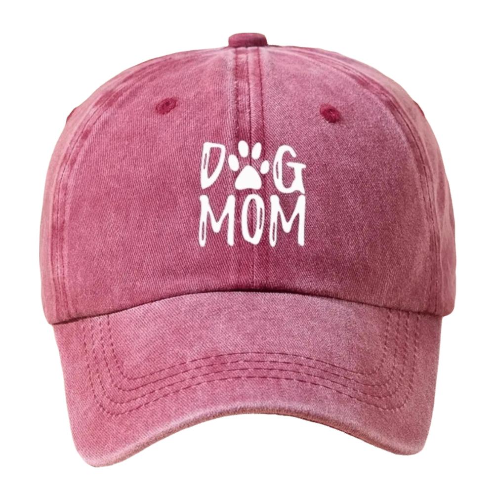 Dog Mom Pattern Baseball Hat Printed Sunshade Cap Casual Duckbill Cap  Dog Lover's Gift