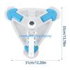 Y5JC Triangular Pool Vacuum Head for Easy Cleaning of Sensitive Surfaces Thick Bristles Pool Brush