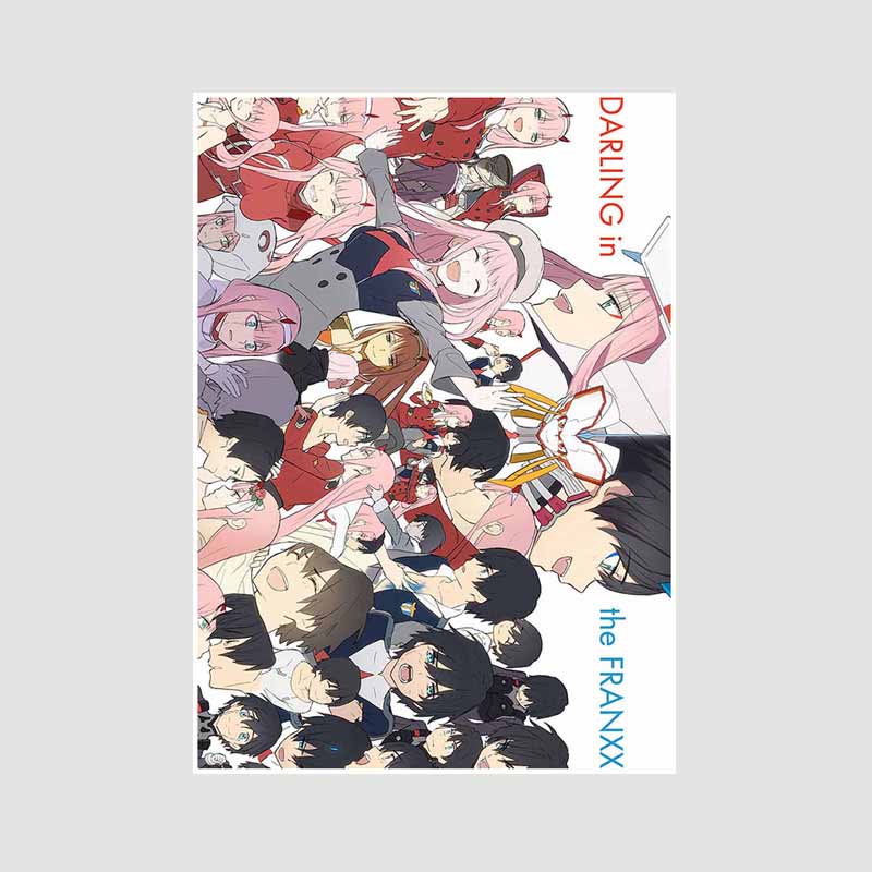 

Аніме-плакати на білому папері Художній живопис Класичне аніме Darling in the Franxx Плакат Home Decor Mural Прикраса вітальні Принти Картинки Подарунки 30x21cm