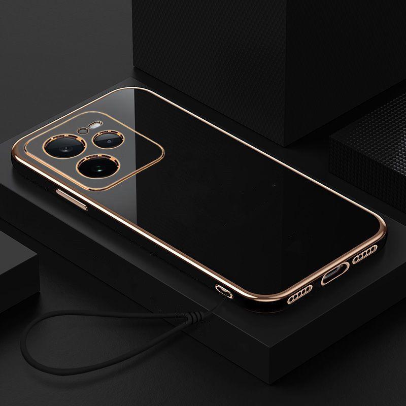 Für Realme GT 7 Pro Hülle Realme GT 7 Pro Handyhülle RMX5010 RMX5011 Hülle GT 7 Pro Luxus Quadratische Beschichtung Stoßfeste Rückseite