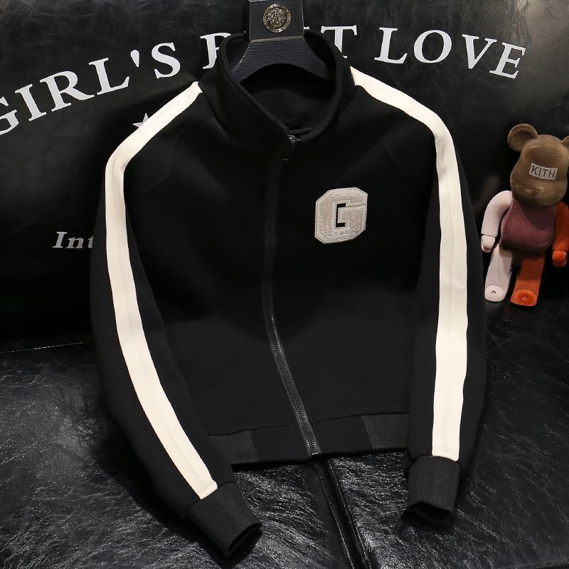 

Осенняя новая корейская версия мужской куртки с воротником-стойкой, модная и универсальная XL