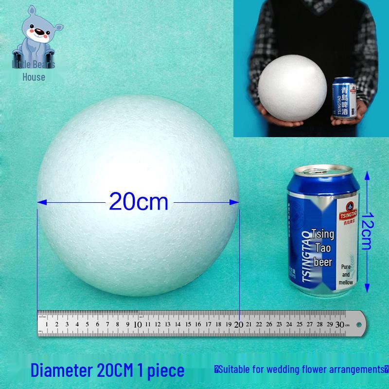 Solid White Styrofoam Balls for Wedding and Festival Decorations - DIY Round Foam Balls