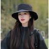 New Spring Summer Women Bucket Hat Waterproof Foldable Large Brim Sun Hat Hangable Outdoor Mountain Camping UV Protection Basin Cap