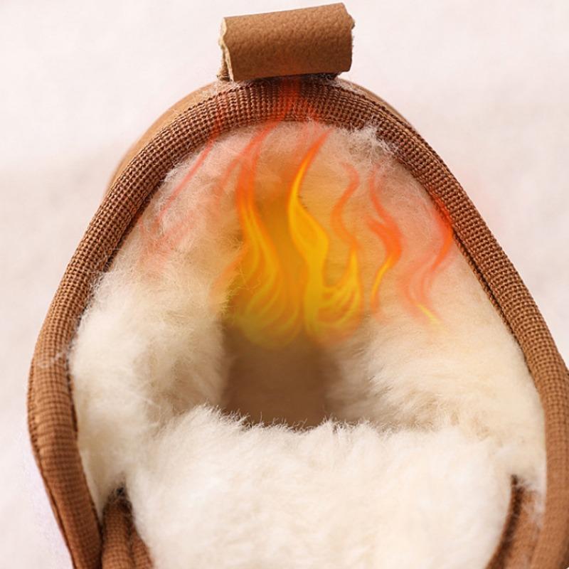 Kinder Niedliche Schneestiefel Jungen Plus Samt Große Baumwollschuhe Mädchen Warme Mode Baumwollstiefel