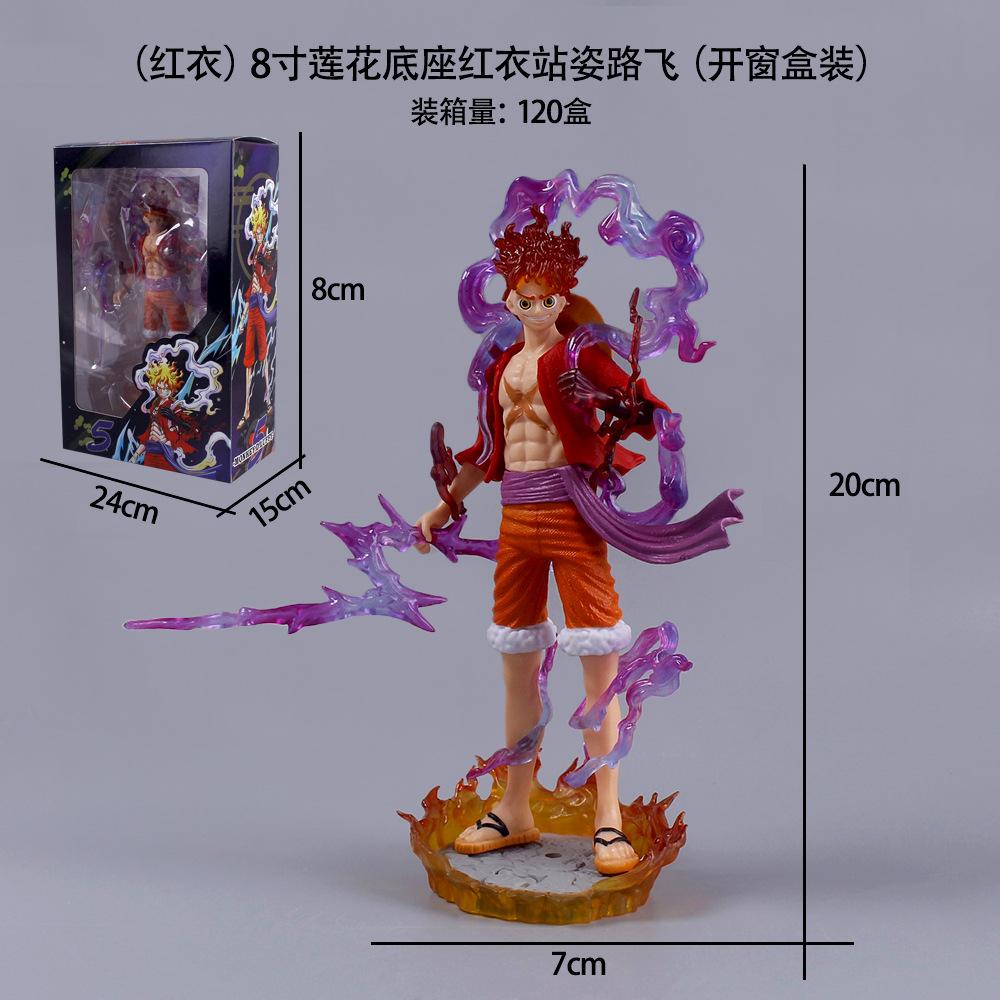 20cm/7.87in Anime One Piece Figure GEAR 5 Nika Sun God Luffy Action Figures Pvc Statue Set Figure Playthings Gifts Premium Quality
