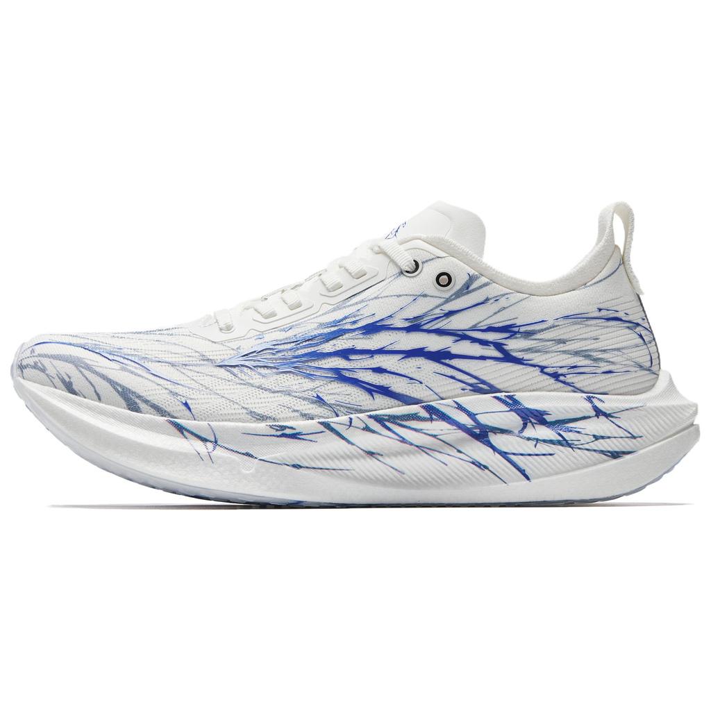 New ANTA Mario 2 Running Shoes Men's Low Top Papyrus White, Genuine Blue 912545560-5