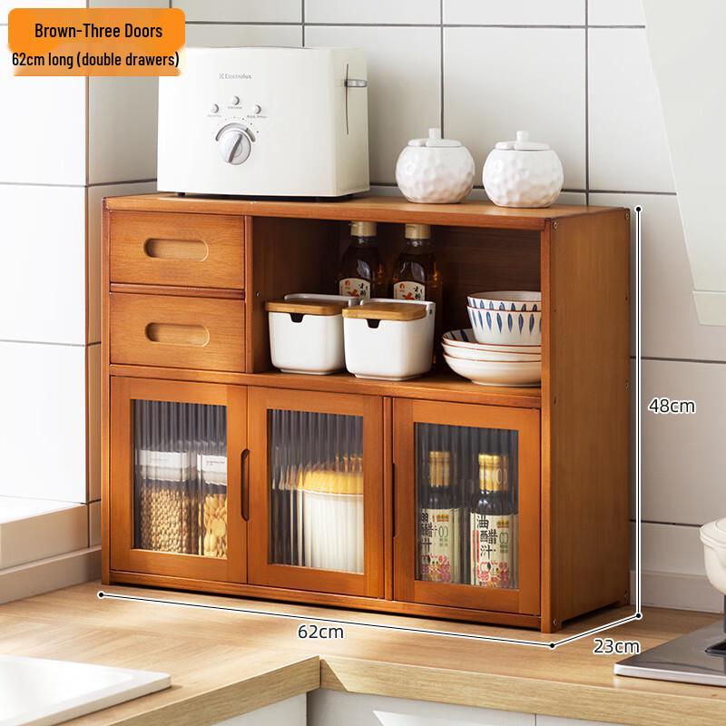 Bamboo Kitchen Countertop Storage Cabinet