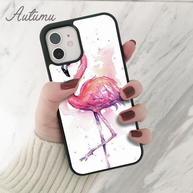Animal Flamingo Phone Case for iPhone 11 12 13 14 Pro Max Mini X XR XS SE 2020 5 6S 7 8 Plus Samsung Galaxy S21 S22 Cover Shell