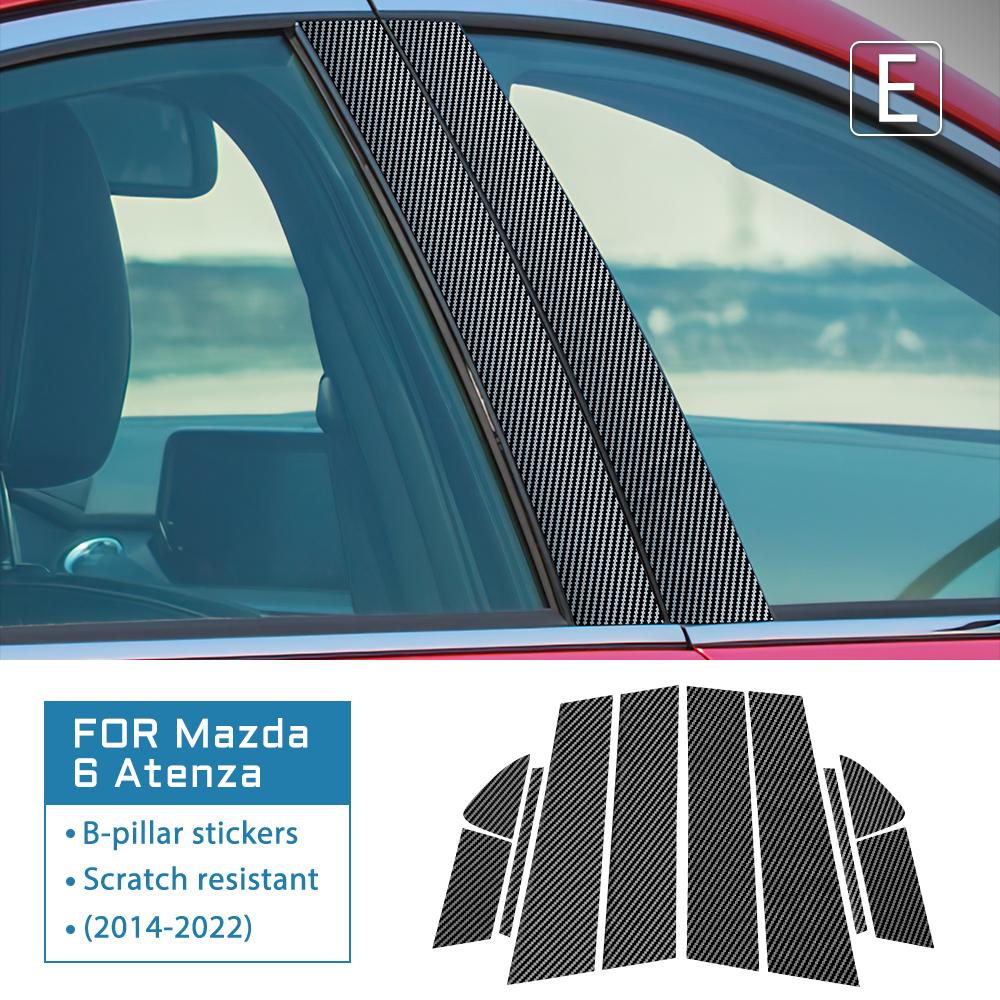 Window Door Column B C Pillar Post Trim Sticker for MAZDA 3 AXELA Mazda 6 ATENZA 2014-2025 CX-5 CX-30 2017-2025 Accessories