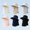Outdoor Sunscreen Bucket Hat UV Protection Neck Flap Bucket Hat Breathable Fisherman Hat  Travel