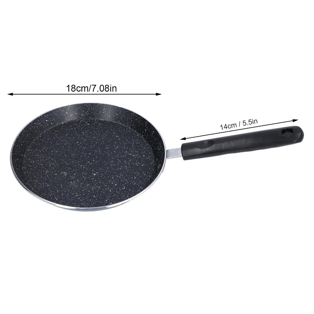 Kitchen Tools 6 Inch Frying Pan Nonstick Flat Bottom Omelette Pan Heat-Resistance Handle Black/Gold Crepe Pot Induction Cooker