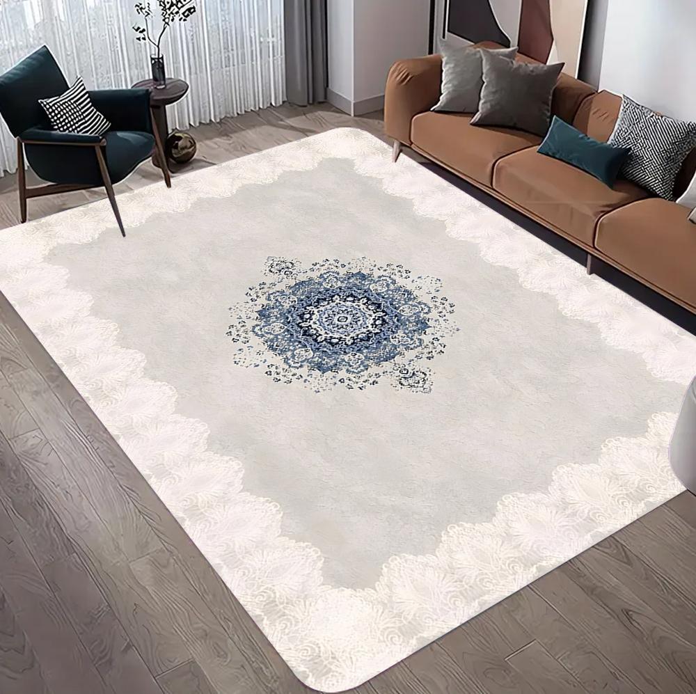 Bohemian Carpet Elegant Color Floor Mat Area Rug for Living Room and Bedroom Soft Anti-slip and Easy-to-clean Carpets Home Decor