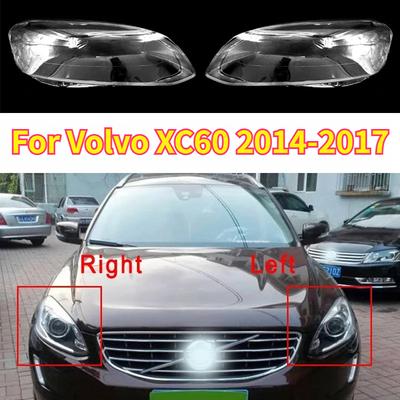 Car Front Headlight Glass Cover For Volvo XC60 2014-2017 Clear Headlamp Shell Plexiglass Lens Lampshade Car Accessories