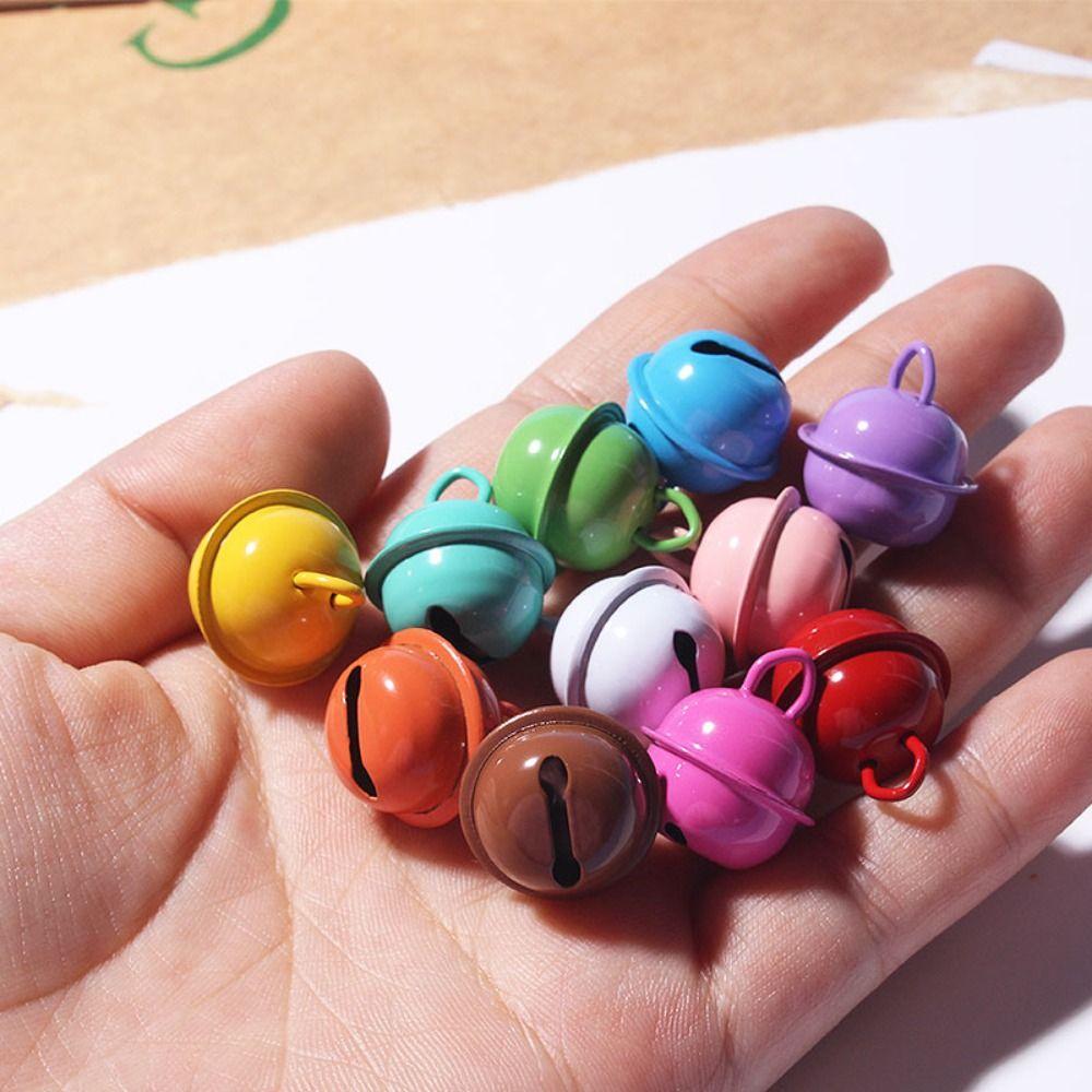 5 Stück 18mm Glöckchen Metallperlen Glocke Glöckchen Bunte Glocke Schlüsselanhänger Anhänger Metallperlen Bonbonfarbe
