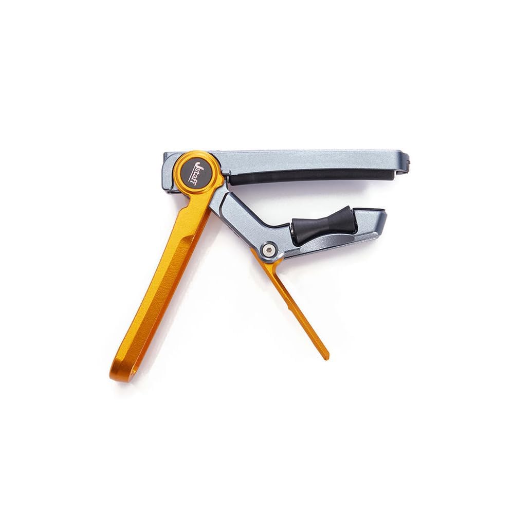 KIZAI S1 Rolling Capo Slide-Type Guitar Capo Tuner Transposition One-Touch Instant Movement Mechanical Silent Folding Yellow