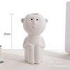 White Ceramic Vase Nordic Human Shape Flower Pot Modern Art Dry Flower Holder Living Room Desktop TV Cabinet Home Decor Ornament