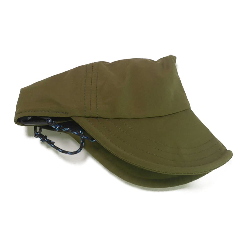 cotton and nylon cap with adjustable cotton [Be proof] Water-repellent 6-panel pouch, water-repellent, foldable, size,