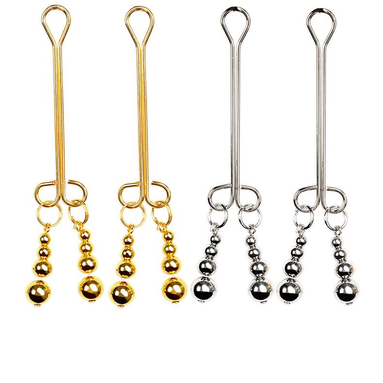 Bdsm Bondage G-Spot Massage Breast Nipple Clamps Labia Clit Clip
