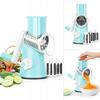 Mandoline Rotative Manuelle avec Râpes pour Légumes Fromage Pommes de Terre 3 Inserts