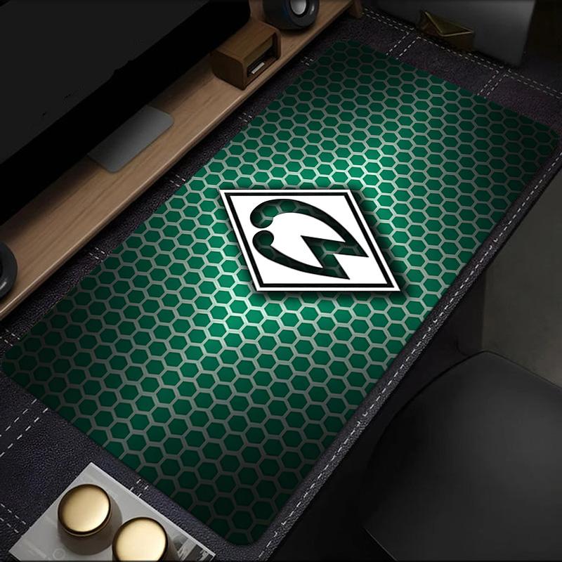 Grünes Bremen Muster Mauspade, Gummiunterseite, Mauspade für Gamer und Bürogebrauch, Gaming Schreibtisch, Leicht zu reinigende Matte Weihnachtsgeschenke für Fans