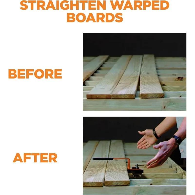 Deck Board Straightening Tool Universal Bowl Holder Grip Composite Wood Metal Joint Bender Leveling Alignment Professional Tool