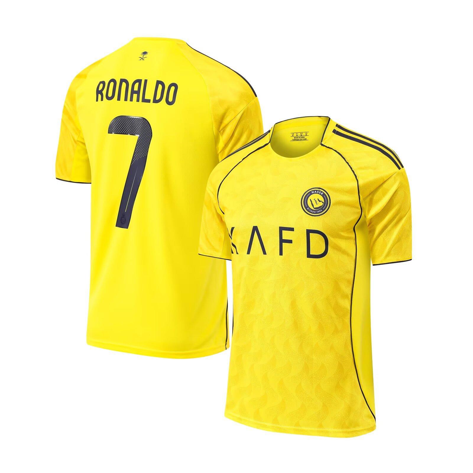25-26 Single top Riyadh home yellow No. 7 short-sleeved top S-3XL S/170