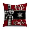 Pine Cone Print Pillow Cover Retro Style Holiday Decoration Seat Cushion Indoor Home Sofa Pillow