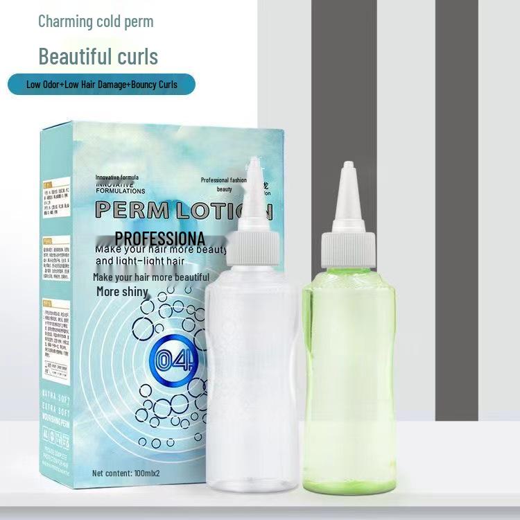 Watery Perm Lotion for Hair Salons - Cold Perm Curling Agent for Fluffy Hair Roots (100ml X 2)