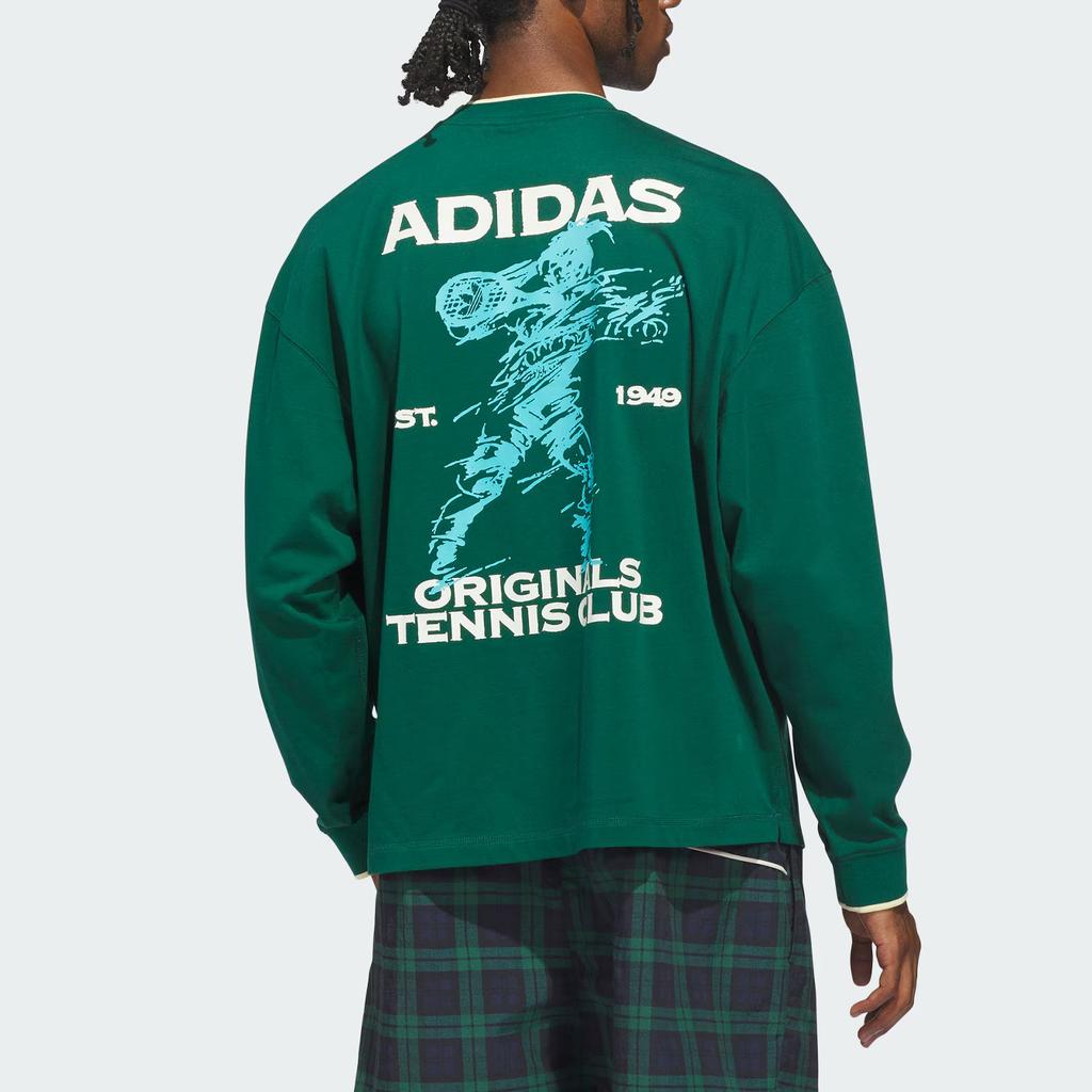 Adidas Originals Sierra Vista Casual Cotton Knit Loose Long Sleeve T-Shirt Men tops KG9832