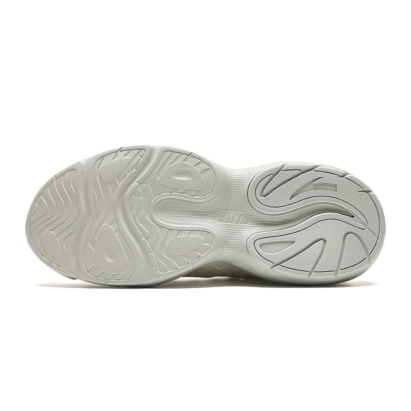 New Anta Life Collection Anti Slip Wear Resistant Low Top Casual Shoes Women's Ecru 922438805-7