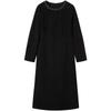 JUZUI Elegant Beaded Round Neck Rhinestone Dress