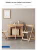 Zhigong Solid Wood Folding Dining Table and Chair Set for Apartments - Multifunctional, Movable Home Furniture