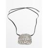 Textured Medallion Necklace 04602613808
