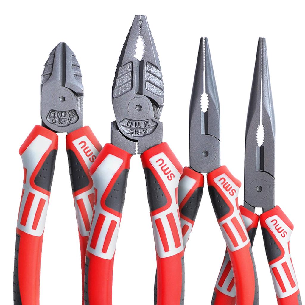 6 Inch Plier Professional Heavy Duty 3D Engraving Integrated Molding Rustproof Wear Resistant Plier with Extended Handle Plier