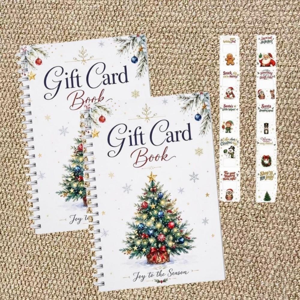 Christmas Theme Gift Card Holder Book Redemption Coupons Greeting Card Album Xmas Party