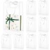 10pcs Clear Plastic Gift Bags with Handles 7"x10"x3.2" Reusable PP Favor Bag with Ribbon Transparent Plastic Gift Bags