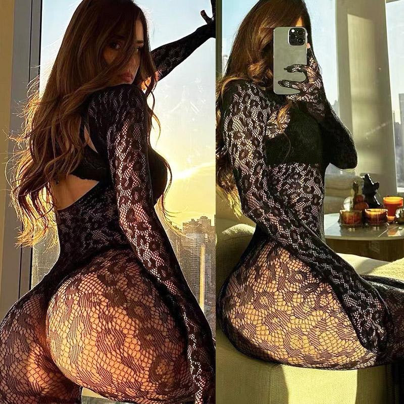 Hot Sexy Leopard Print Bodysuit Woman Sexy Lingerie Fishnet Bodystockings Erotic Dress Fancy Underwear Porn Cosplay Costume New