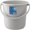 Risu Berg Bucket, Round, Light Gray, 13L, Made In Japan, 13SB